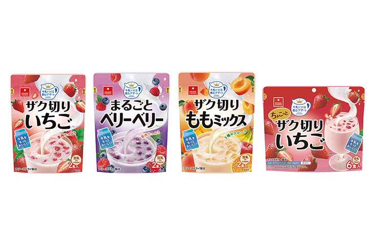 リニューアルして新発売 牛乳でつくる飲むデザートシリーズ